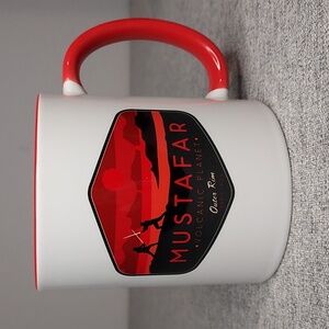 Mustafar Volcanic Planet Outer Rim Territories White Red Ceramic Coffee Tea Mug